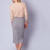 Pencil skirt in ribbed wool - Etreinte 