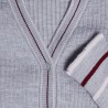 Ribbed wool cardigan - Emblème