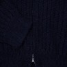 Gilet col montant zippé en alpaga Fribourg 6340 marine - 05 bleu marine