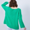 Pull en coton col V - Mariette