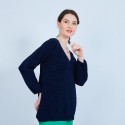 Pull en coton col V - Mariette