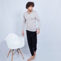 Cotton and cashmere Henley jumper - Honura