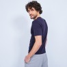 Cotton and cashmere T-shirt with Tunisian collar - Harumi
