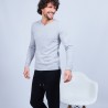 Cashmere jumper with grandad neckline - Henry