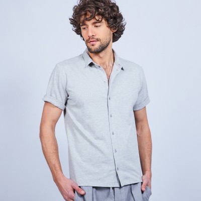 Short-sleeved cotton shirt - LAURIER
