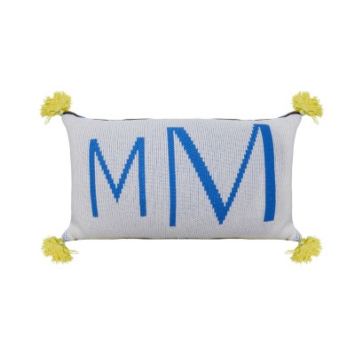 Cushion with cotton logo - KLARA
