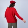 Pull ample col V en laine et soie - Baba