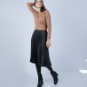 Pull col rond avec fente en laine mérinos - Betina