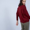 Pull ample col V en laine mérinos - Boxe