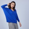 Pull ample col V en laine mérinos - Boxe