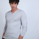 Pull col V en laine mérinos - Badyss