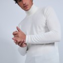 Pull col roulé en laine mérinos - Berry