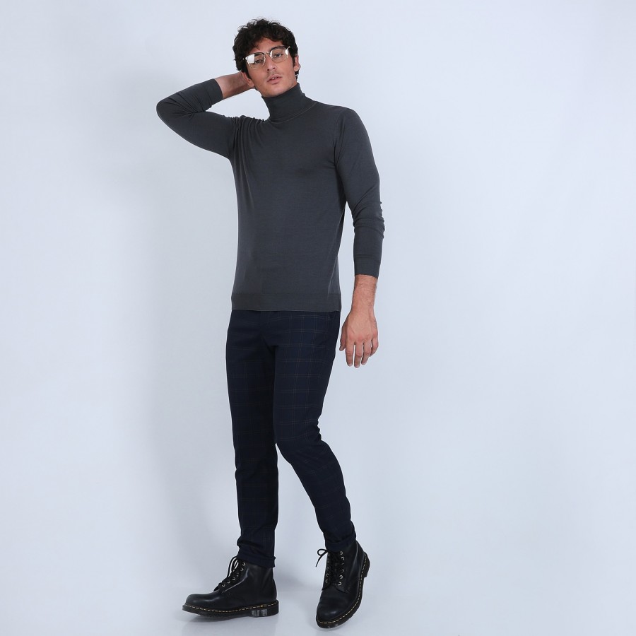 Roll-neck jumper in merino wool - Enzo