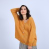 Pull col V avant et arrière en mohair - Simon