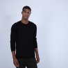 Pull col rond en laine et soie - Barsam