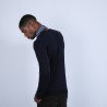 Pull col rond en laine et soie - Barsam
