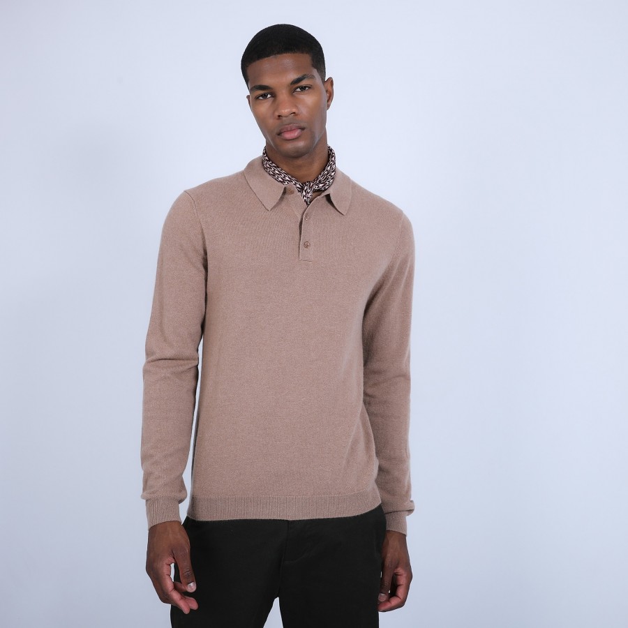 Pull col polo en cachemire - Billy