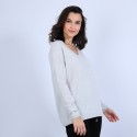 Pull col V en cachemire - Olga