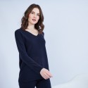 Pull col V en cachemire - Olga