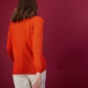 BENJI. PULL COL ROND LAINE ET COTON