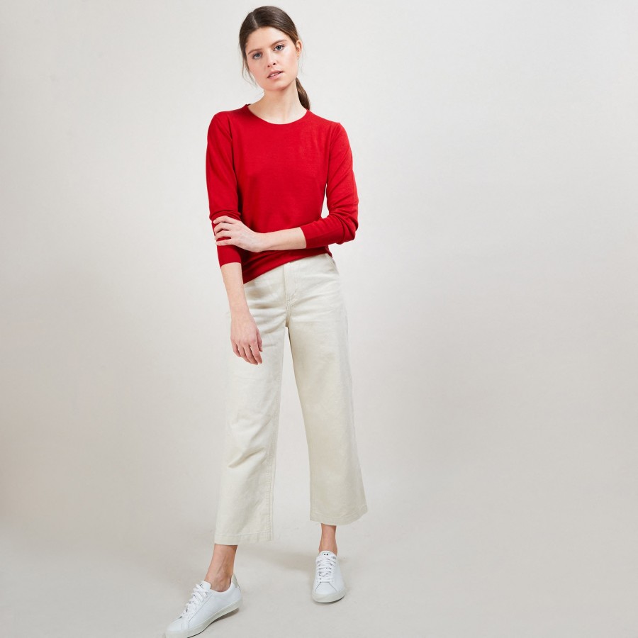 Round neck sweater Merino Wool - Balneo