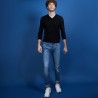 Pull col V en 100% laine - Badyss