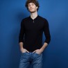 BARTEV PULL COL POLO LAINE ET SOIE