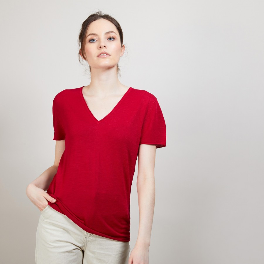 Flamed linen T-shirt - Balkan