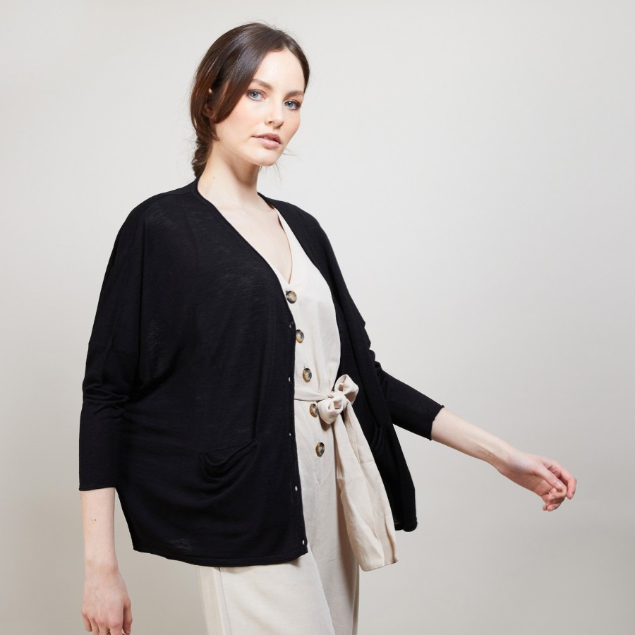 Long linen cardigan - Ballon