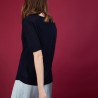 T-shirt en lin manches coudes - Bonbon