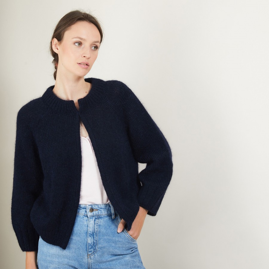Mohair cardigan with pockets - Gillie