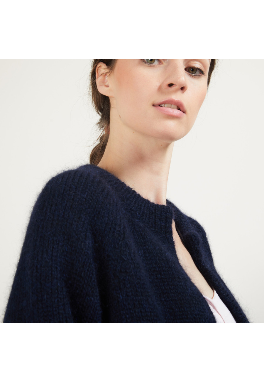 Mohair cardigan with pockets - Gilie