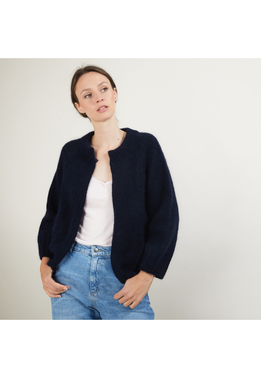 Mohair cardigan with pockets - Gilie