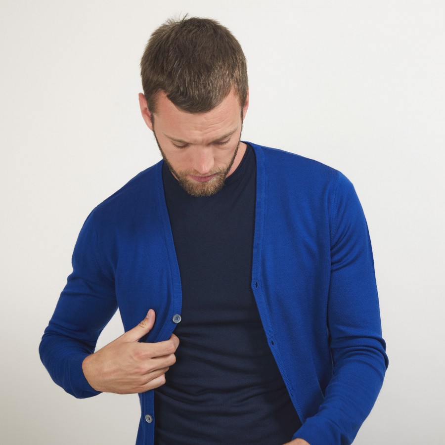 Buttoned wool cardigan - Etienne