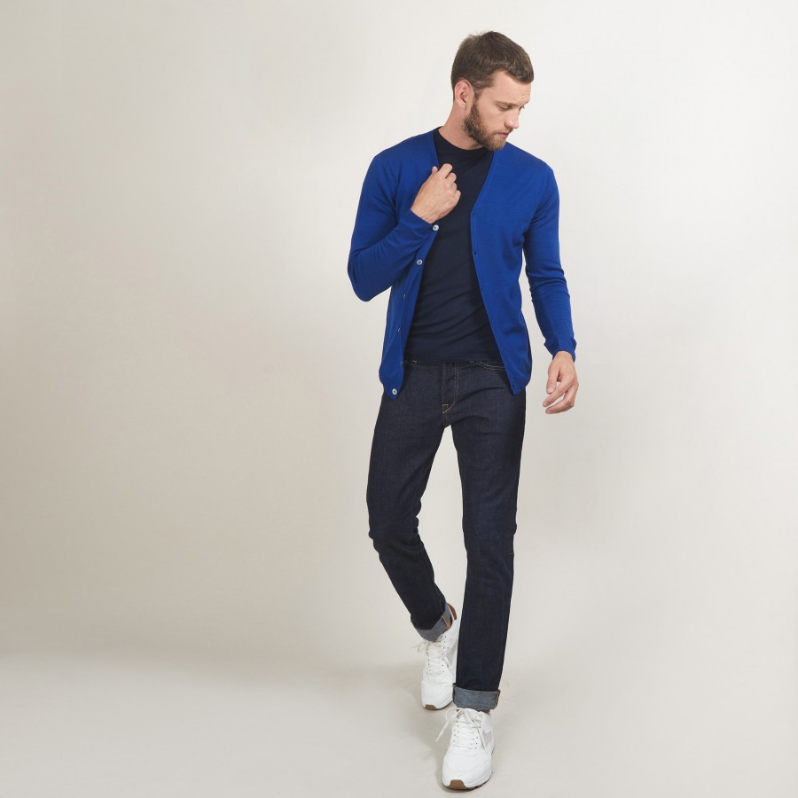 Buttoned wool cardigan - Etienne