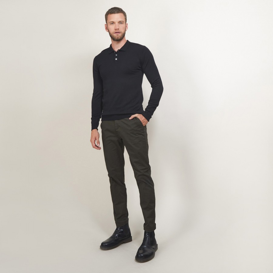 Wool polo neck sweater - Eni