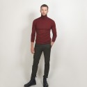 Pull col roulé en laine - Berry