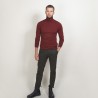 Pull col roulé en laine - Berry