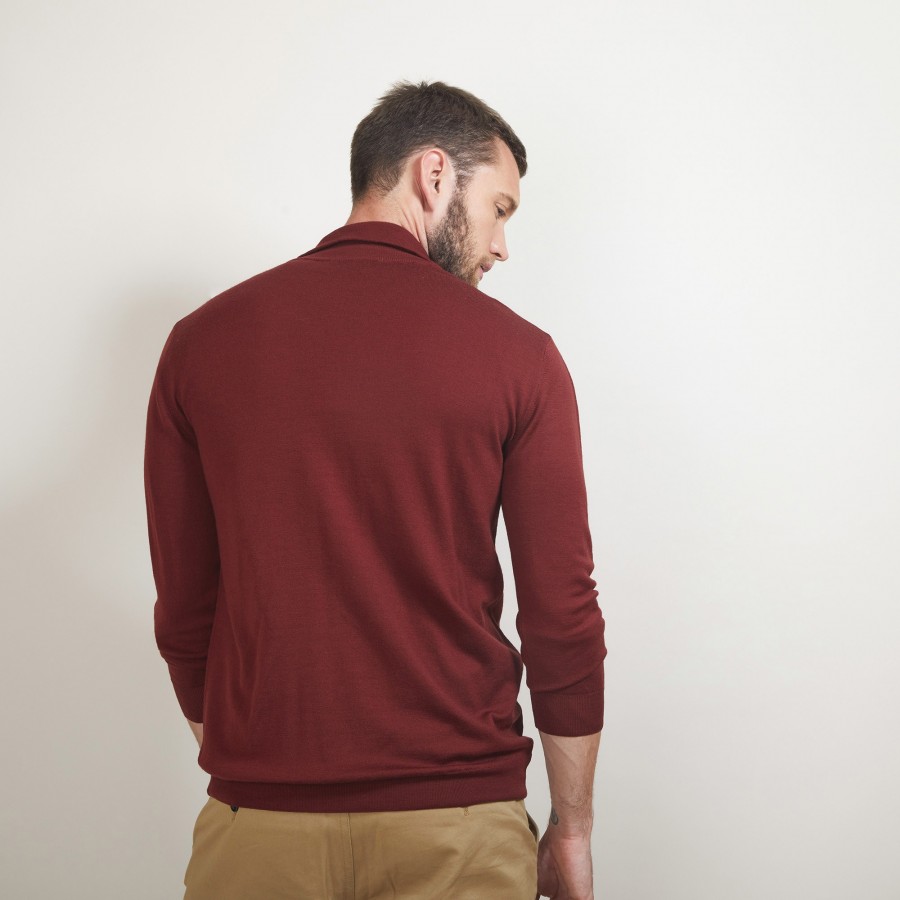 Zipped wool cardigan - Estian