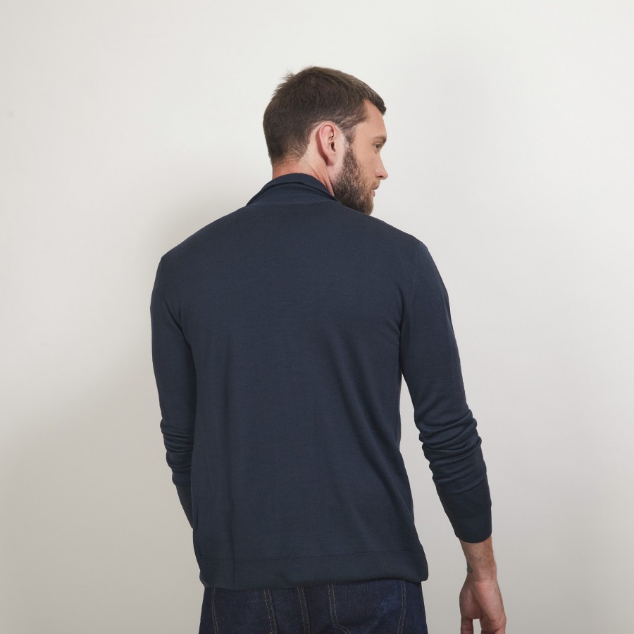 Zipped wool cardigan - Estian