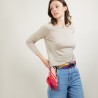 Pull col rond 100% Laine - Betina