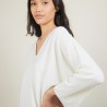 Batwing-sleeves wool sweater - Boxe
