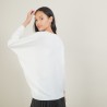 Batwing-sleeves wool sweater - Boxe