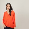 Batwing-sleeves wool sweater - Boxe