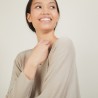 Batwing-sleeves wool sweater - Boxe