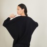 Batwing-sleeves wool sweater - Boxe