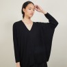 Batwing-sleeves wool sweater - Boxe