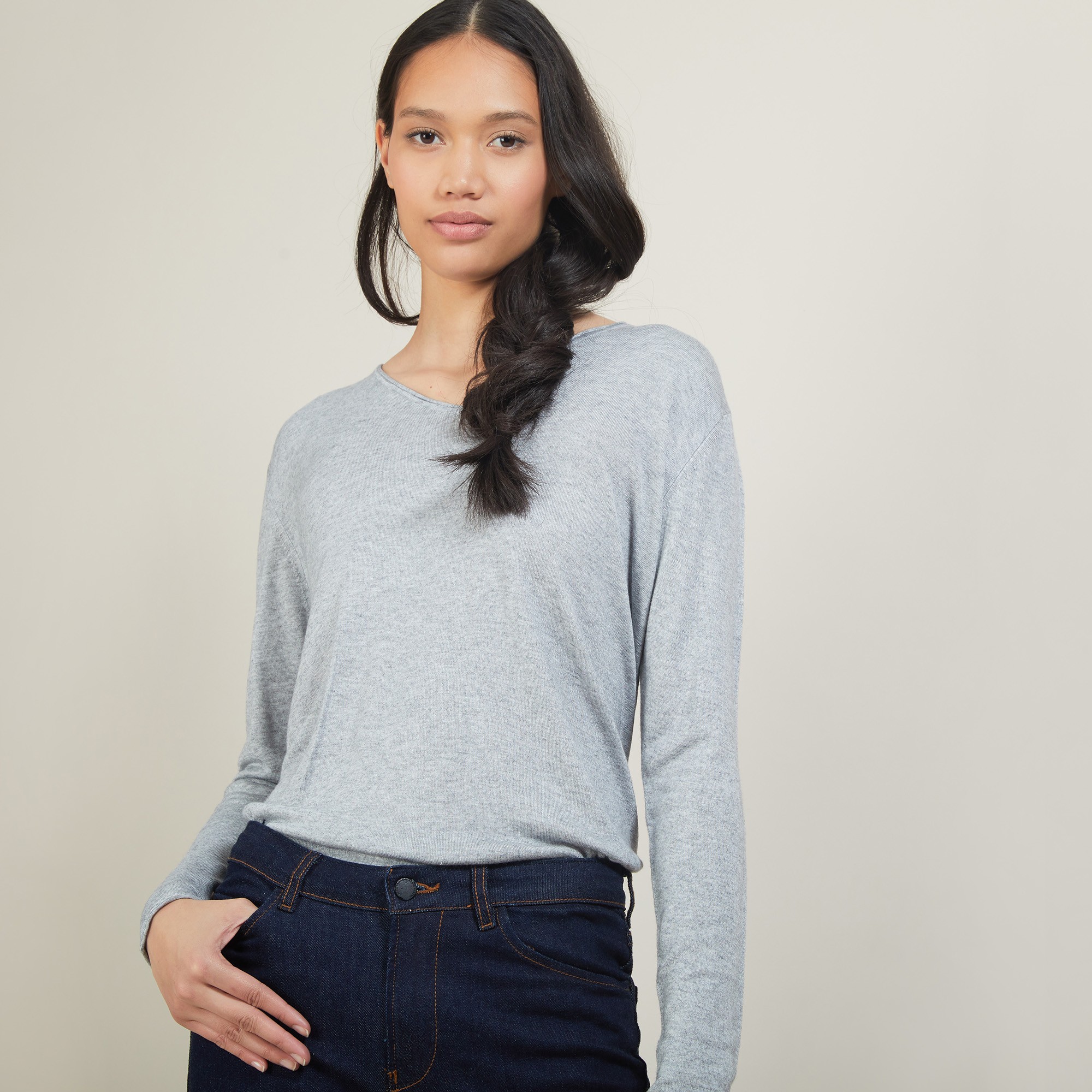 Bamboo Cashmere V-neck sweater