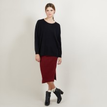 Cashmere buttoned sweater at the back - Bahia