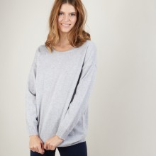 Cashmere buttoned sweater at the back - Bahia